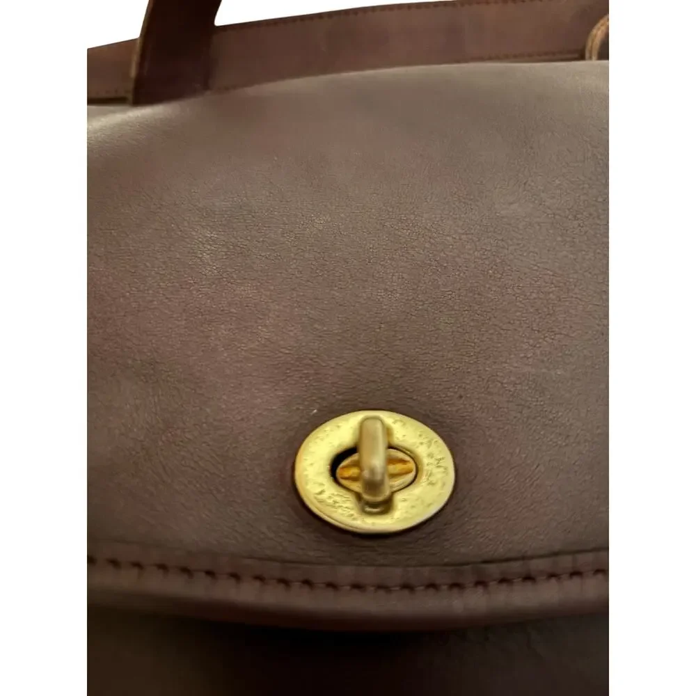 Vintage Coach Side Pack Mahogany Rare Classic Bag - Picture 3 of 9